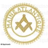 Badge / Macaron GLNF – Grande tenue provinciale – Assistant Grand Maître – Maine Atlantique – Brodé main